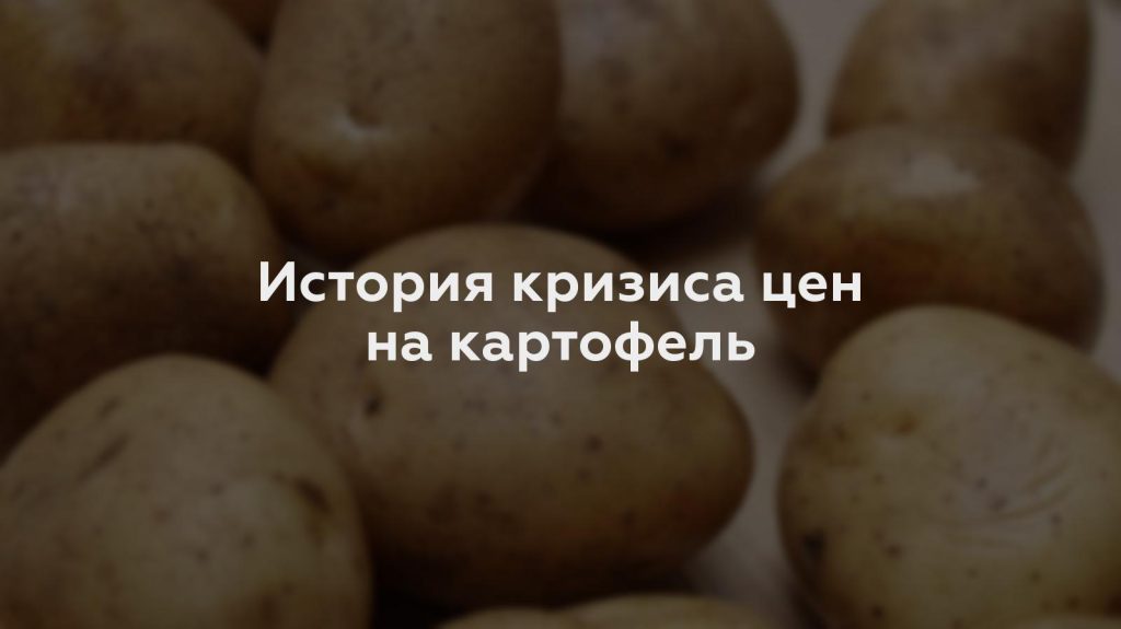 История кризиса цен на картофель