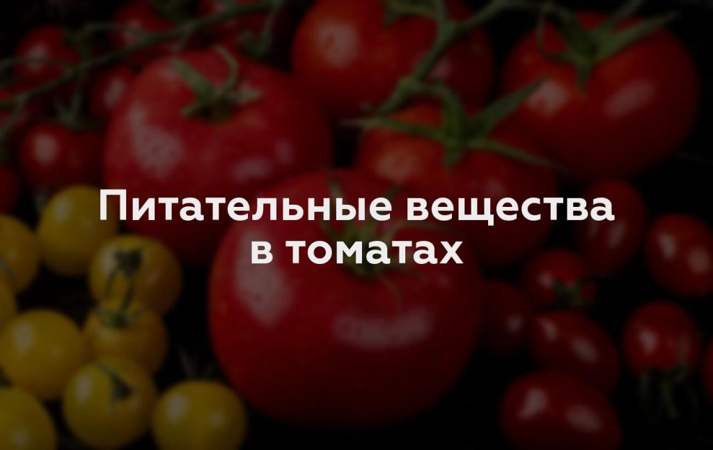 Питательные вещества в томатах