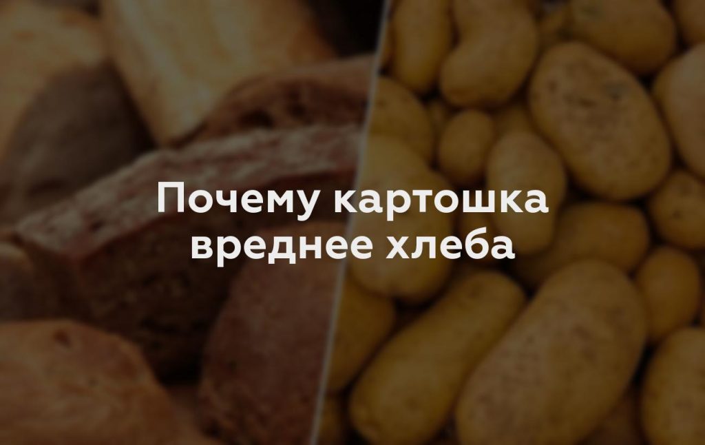Почему картошка вреднее хлеба