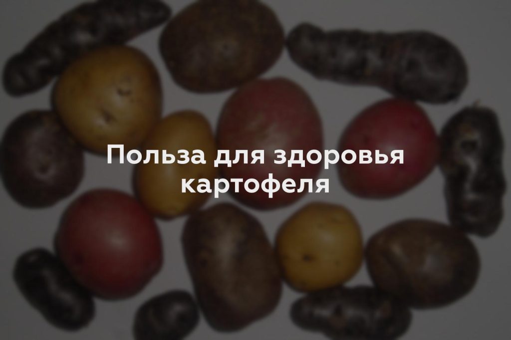 Польза для здоровья картофеля