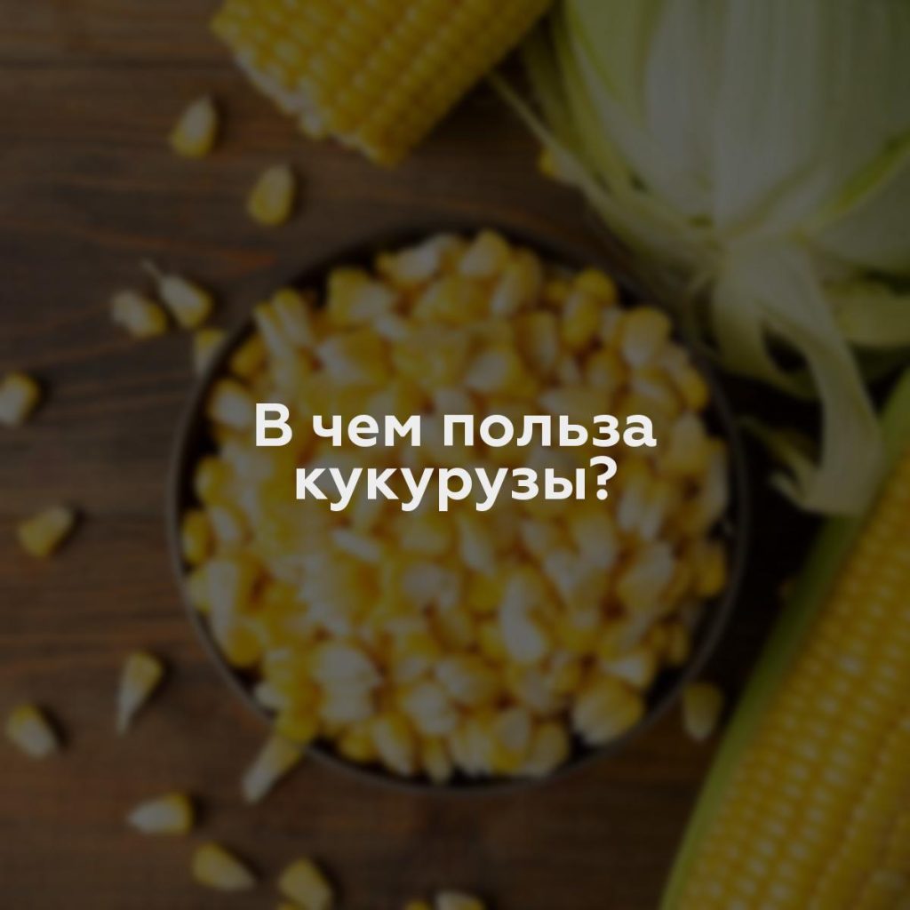 В чем польза кукурузы?